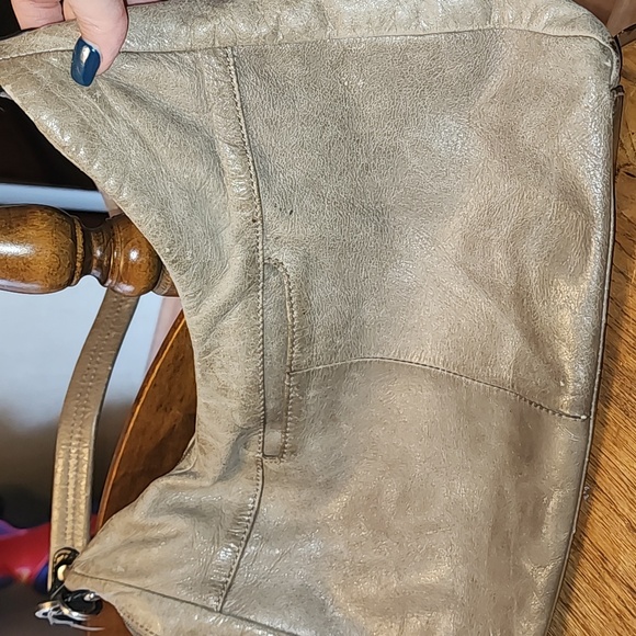 HOBO Taupe Leather Shoulder Bag - Picture 3 of 5